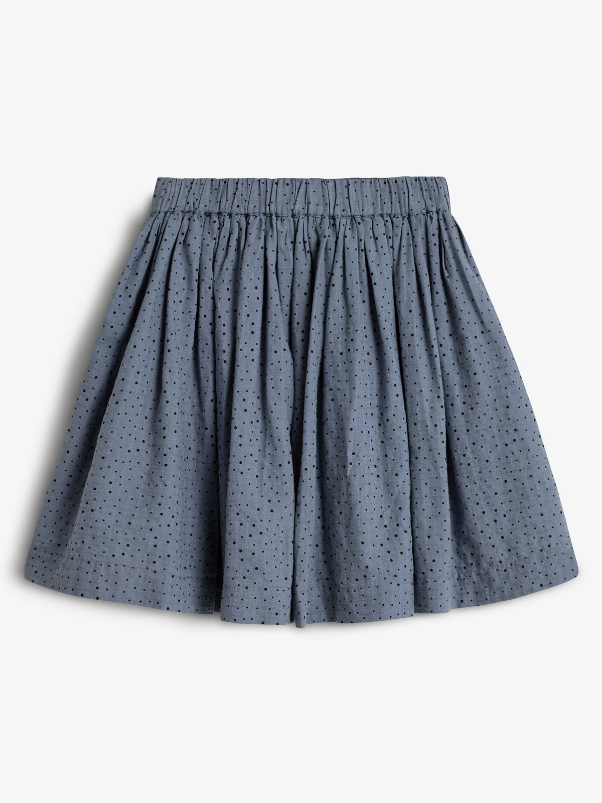 Katoenen rok met microstippen - Tweens - Dusty Blue