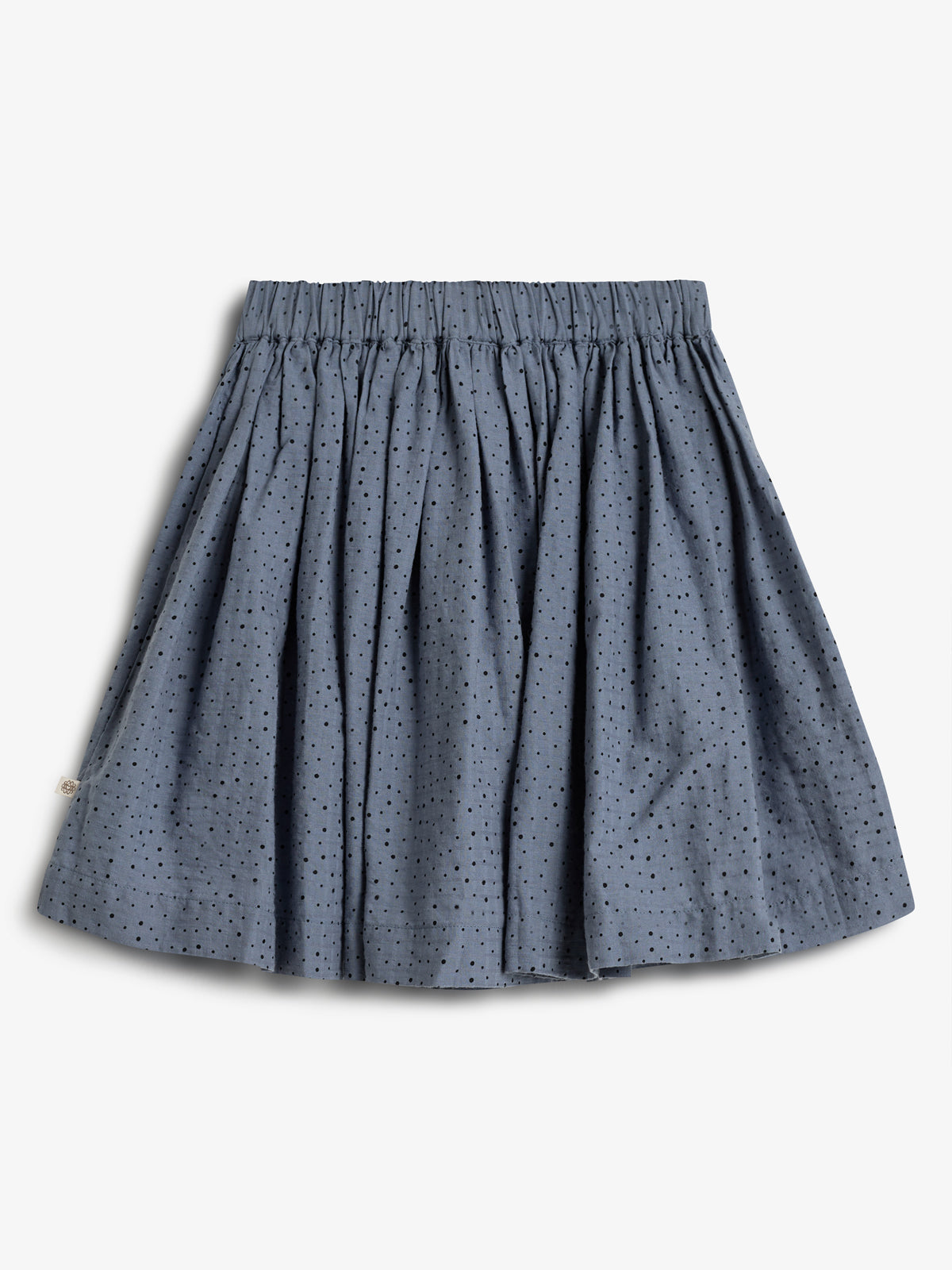 Katoenen rok met microstippen - Tweens - Dusty Blue