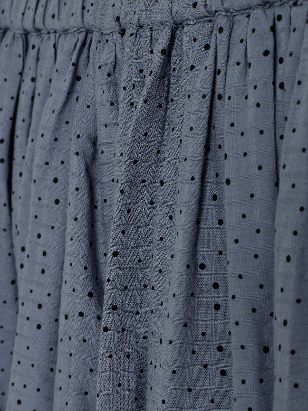 Katoenen rok met microstippen - Tweens - Dusty Blue