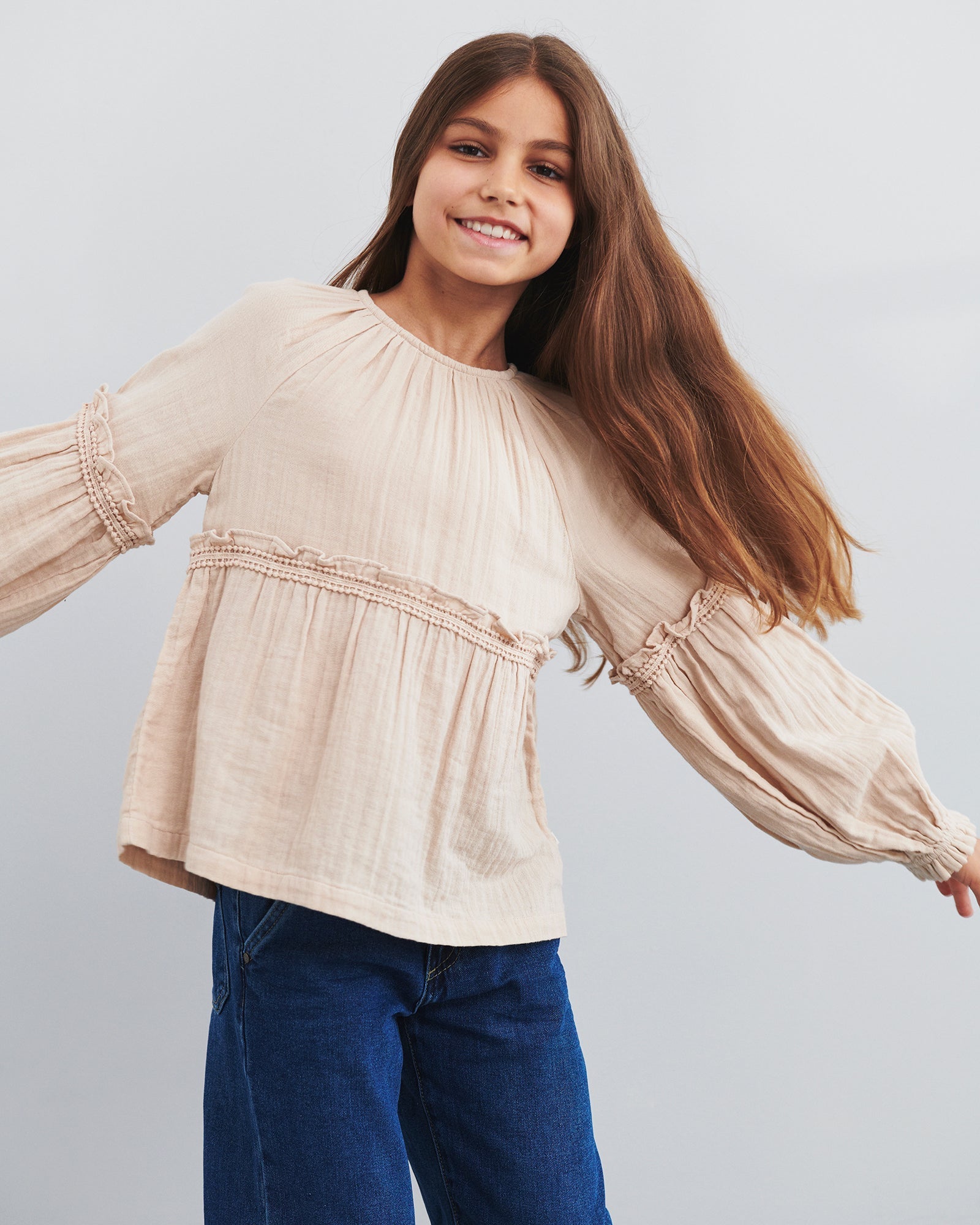 Boho blouse - Tweens - Moonlight