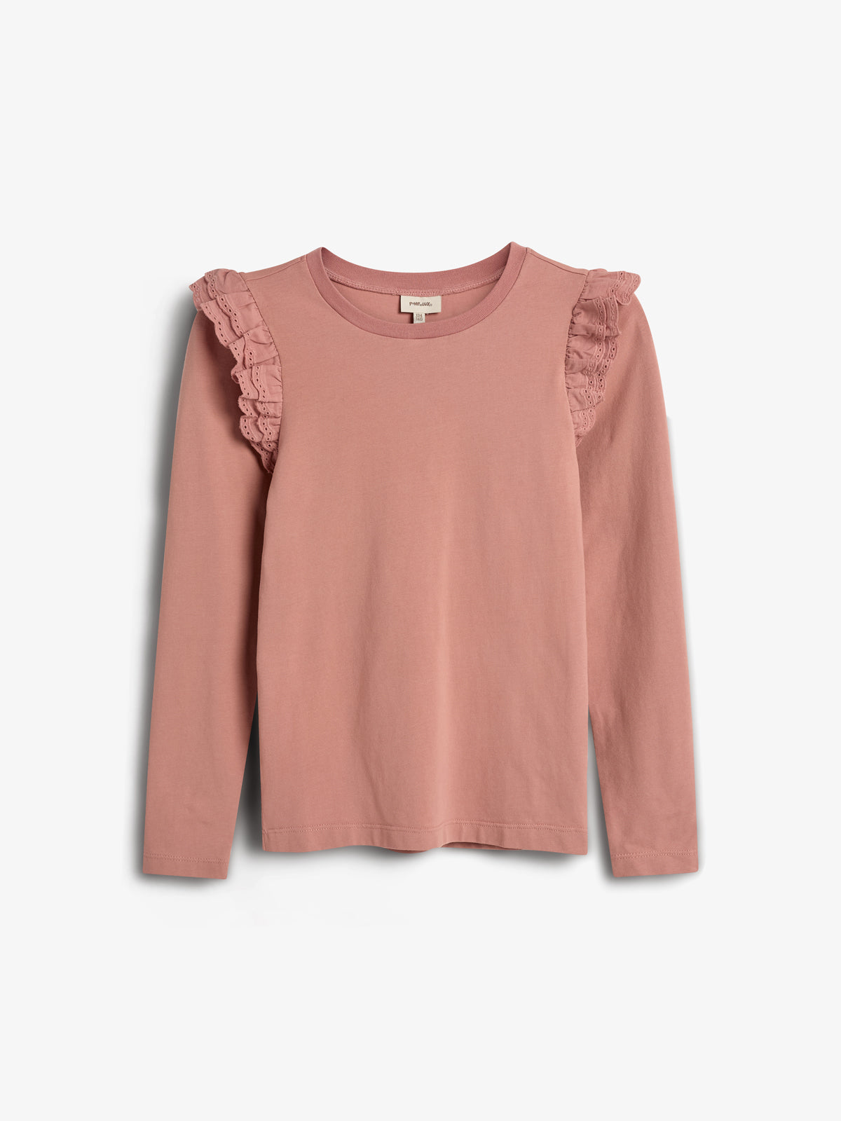 Jersey blouse met kraagje - Tweens - Dusty Rose