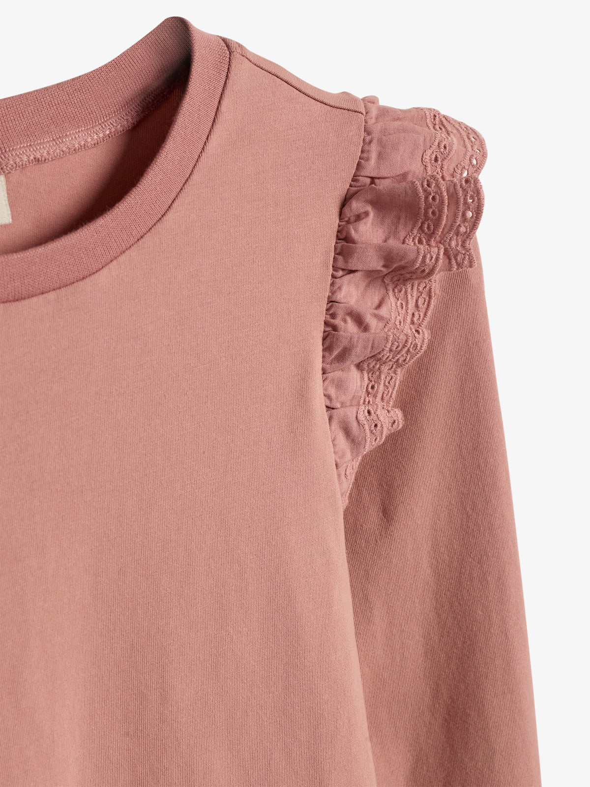 Jersey blouse met kraagje - Tweens - Dusty Rose