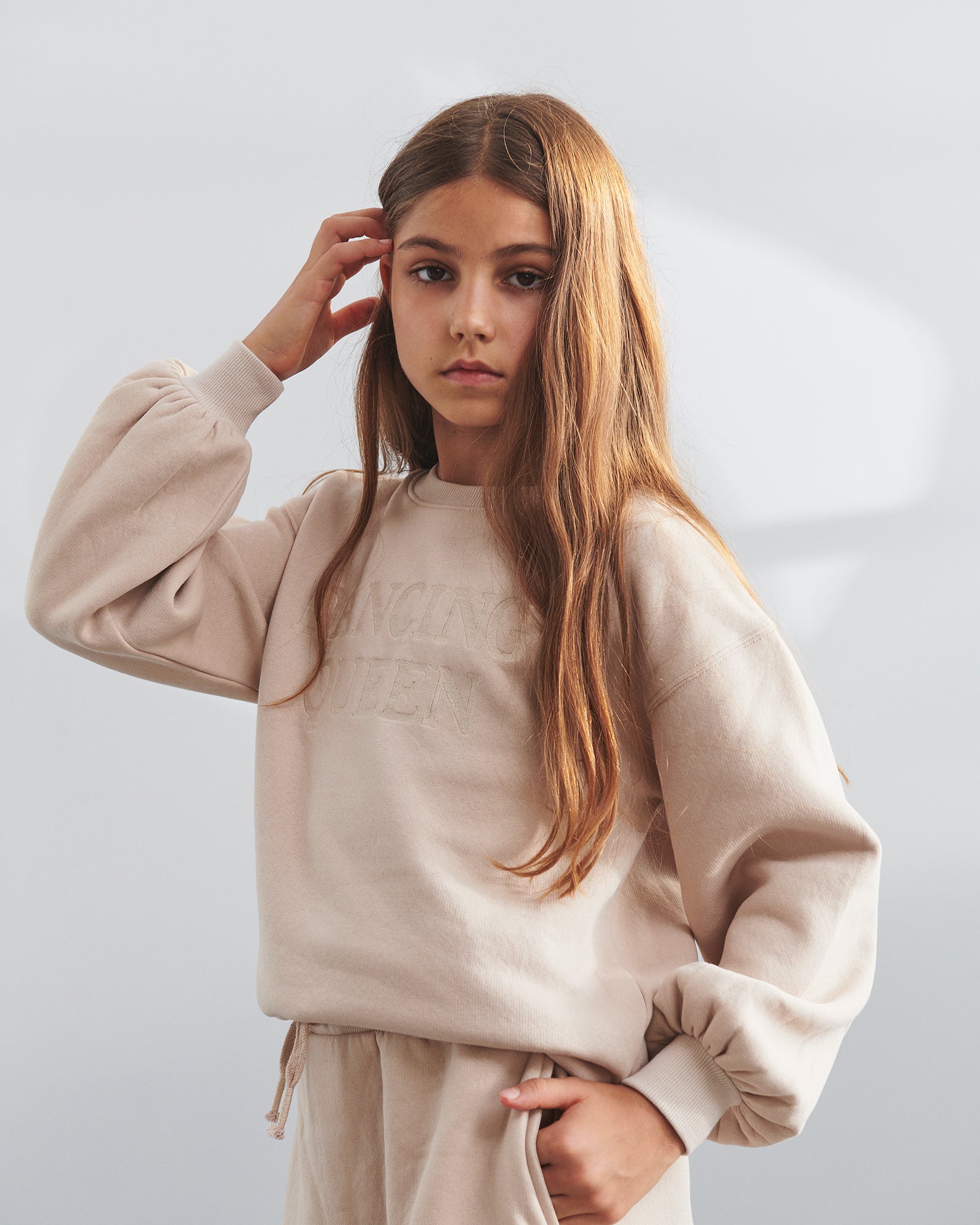 Extra groot sweatshirt met borduursel - Tweens - Moonlight