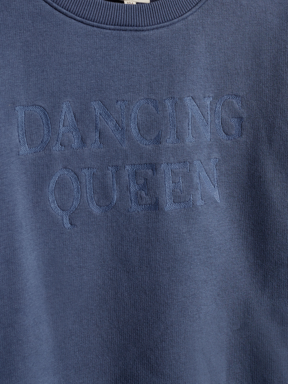 Extra groot sweatshirt met borduursel - Tweens - Vintage Blue