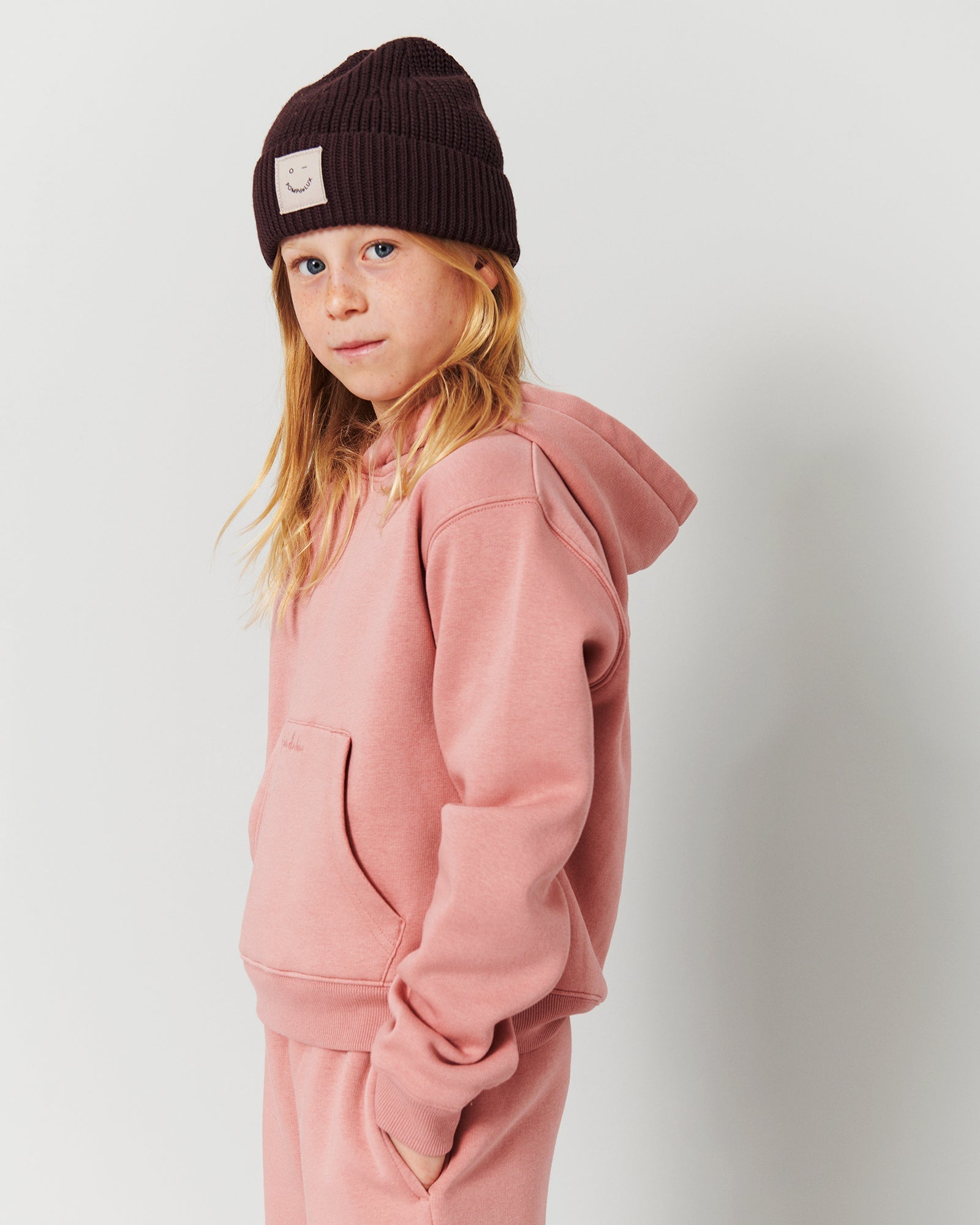 Korte Hoodie - Tweens - Dusty Rose