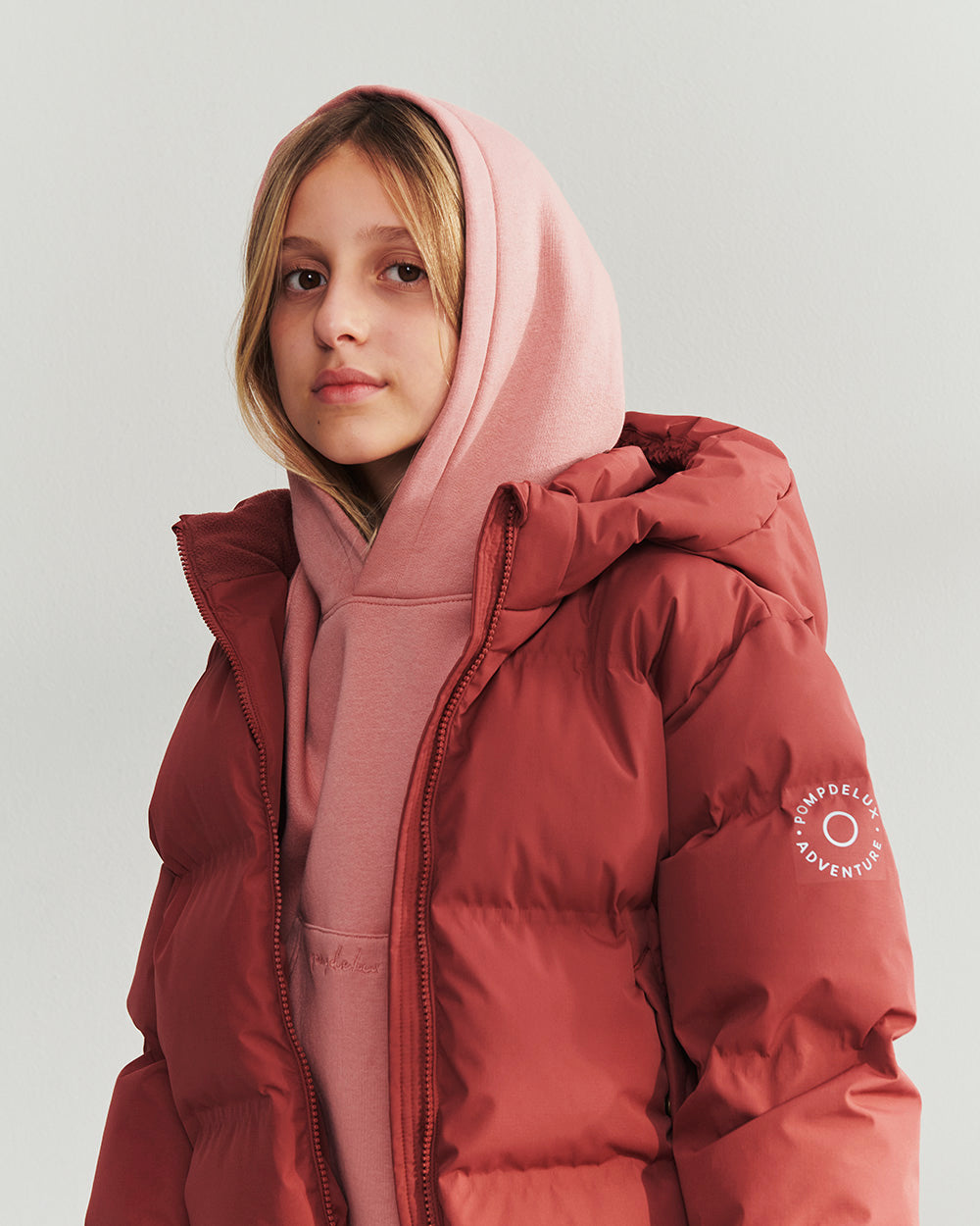 Korte Hoodie - Tweens - Dusty Rose