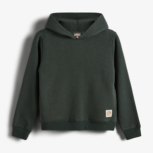Hoodie w. Side Pocket - Tweens - Dark Green