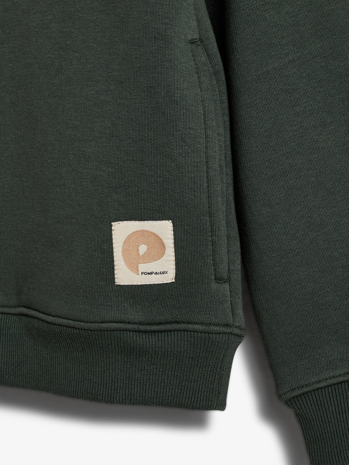 Hoodie w. Side Pocket - Tweens - Dark Green