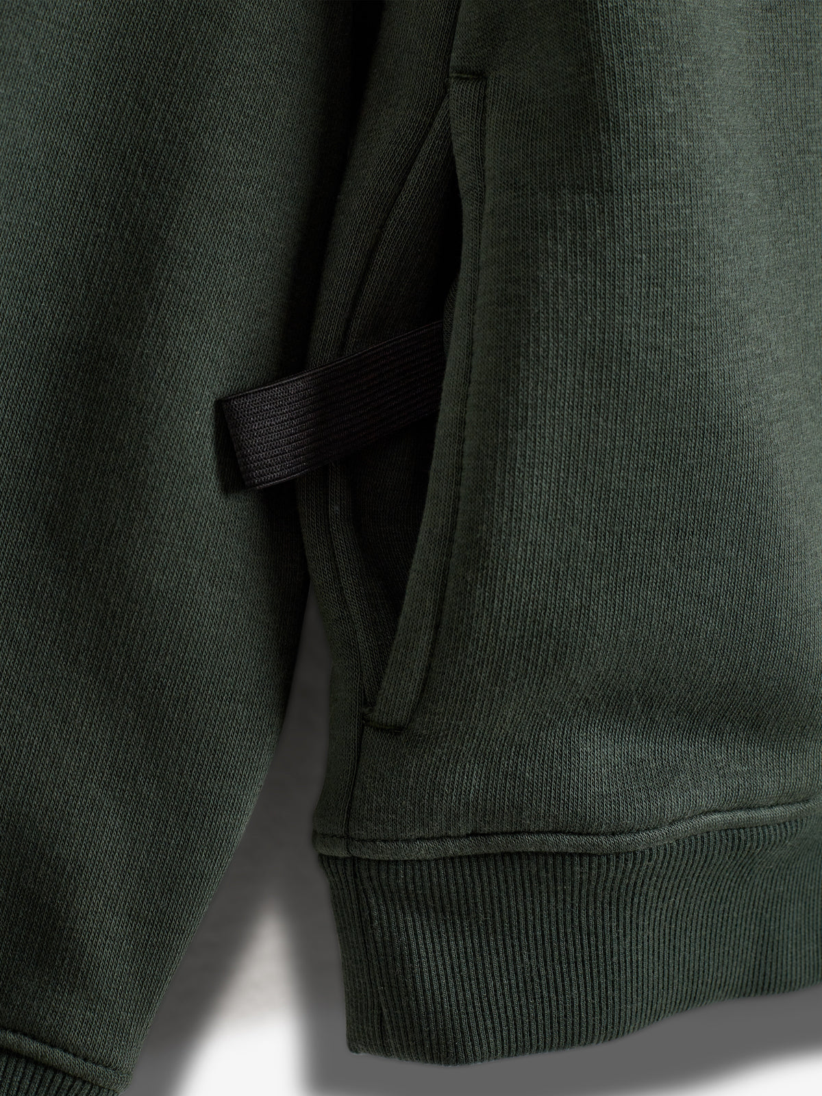 Hoodie w. Side Pocket - Tweens - Dark Green