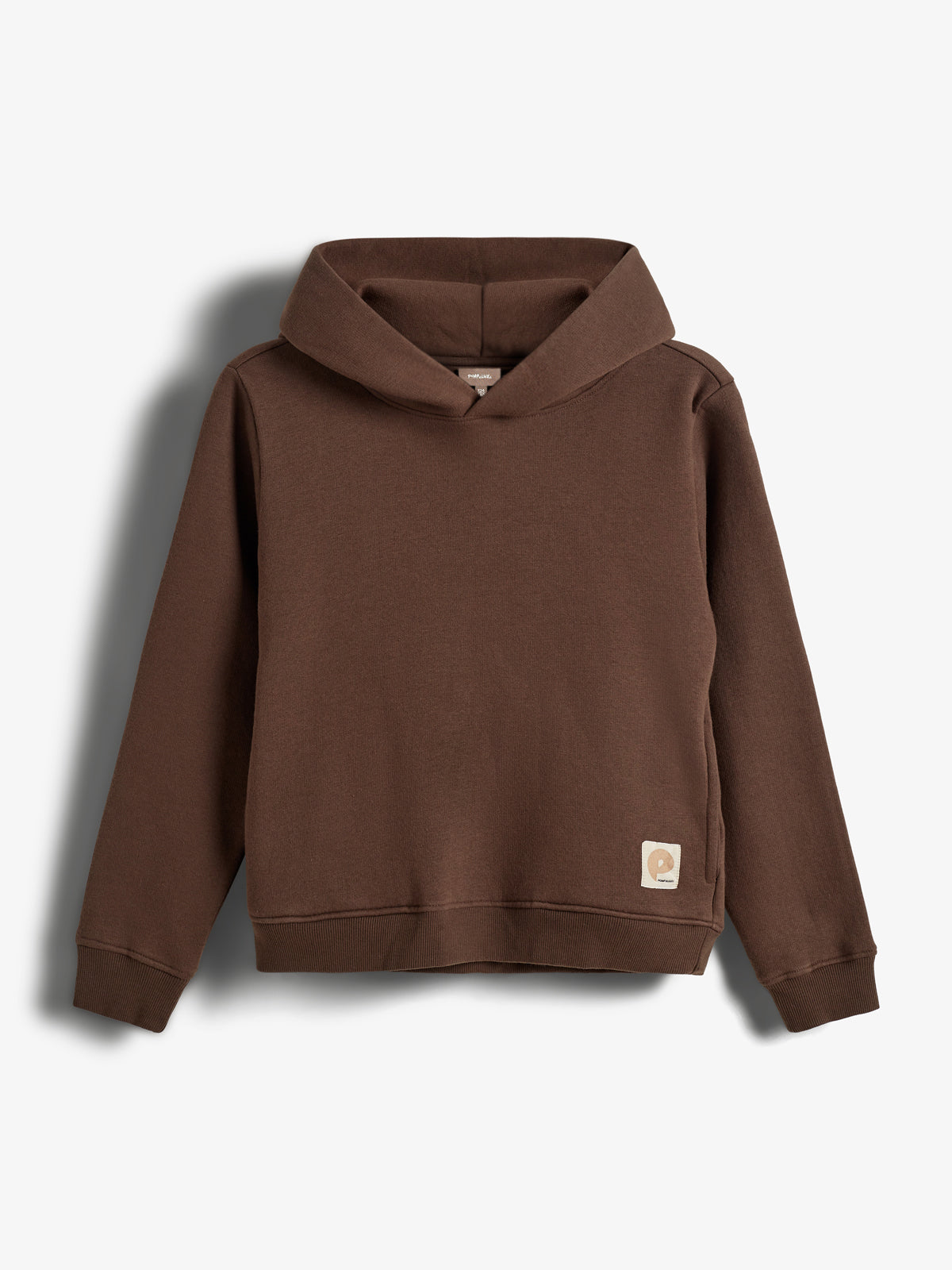 Hoodie w. Side Pocket - Tweens - Dark Earth