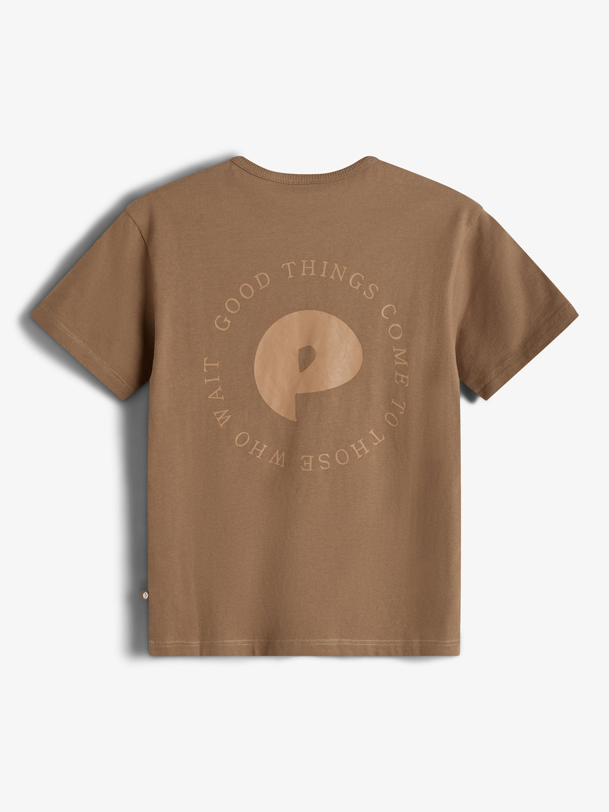 Short Sleeve T-shirt w. Back Print - Tweens - Walnut