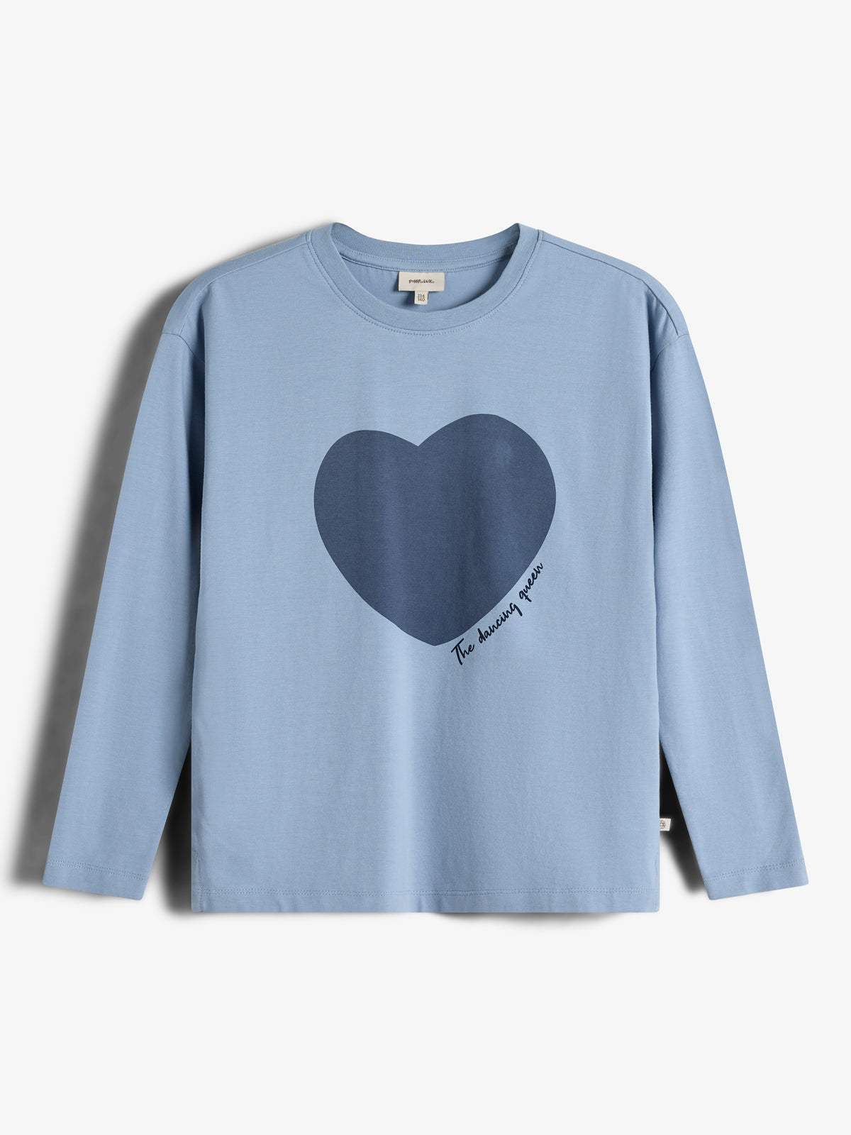 Heart Long Sleeve T-shirt - Tweens - Blue