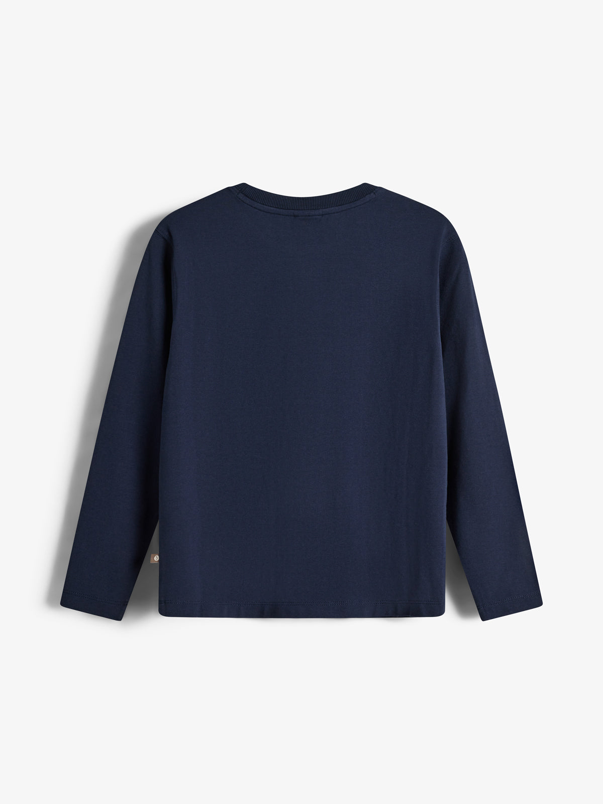 Warp Text Long Sleeve T-shirt - Tweens - Navy