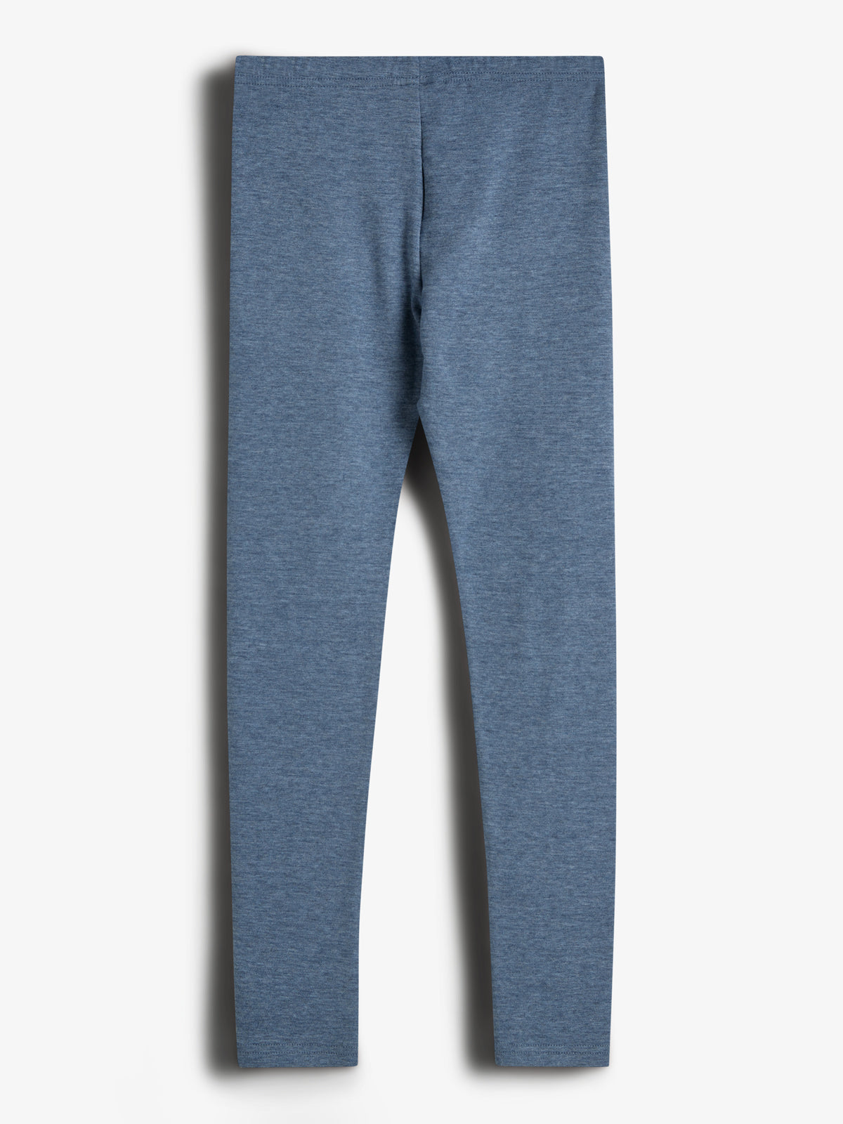 Legging van pluche jersey - Tweens - Blue Melange