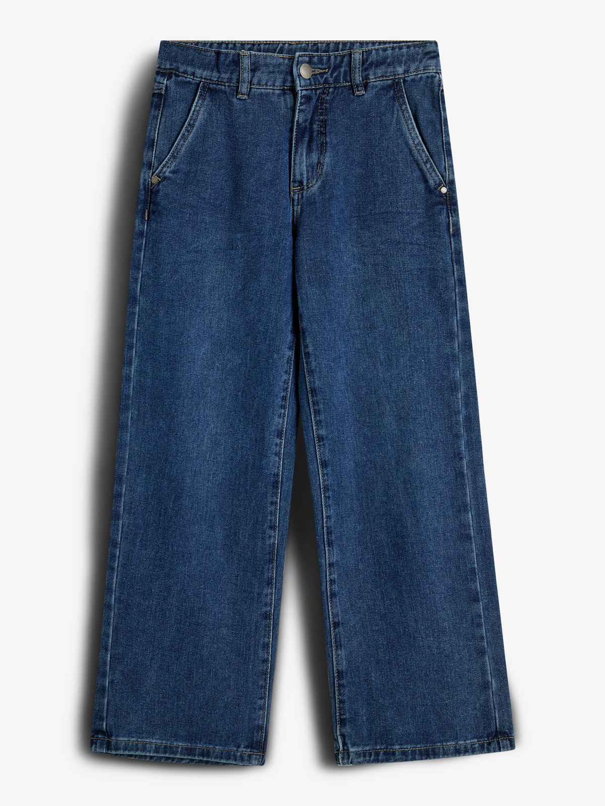 Jeans met wijde pijpen - Tweens - Dark Blue Denim
