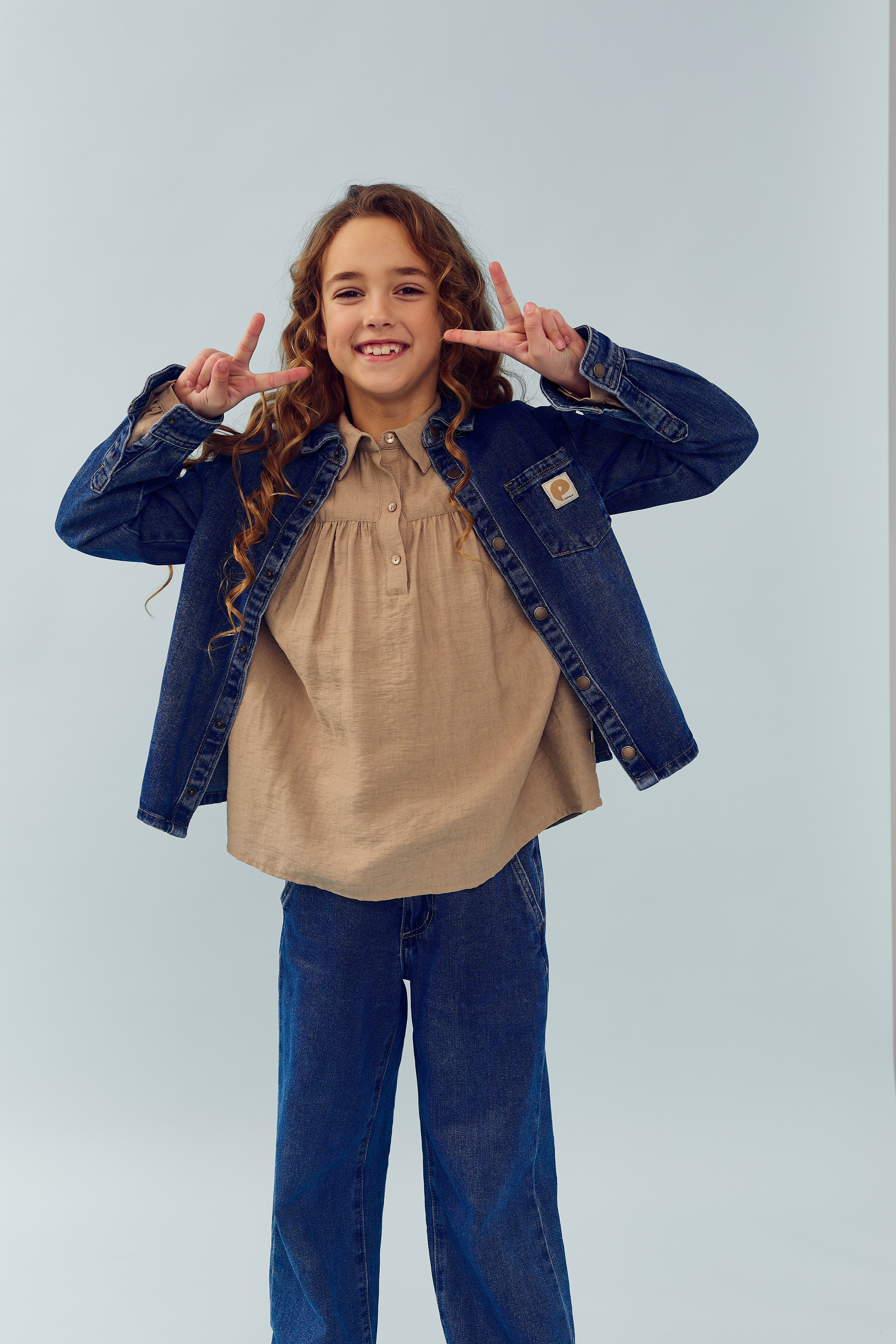 Denim overhemd - Tweens - Dark Blue Denim