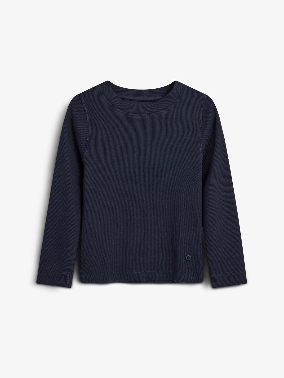 Basic Rib T-shirt met lange mouwen - Tweens - Navy