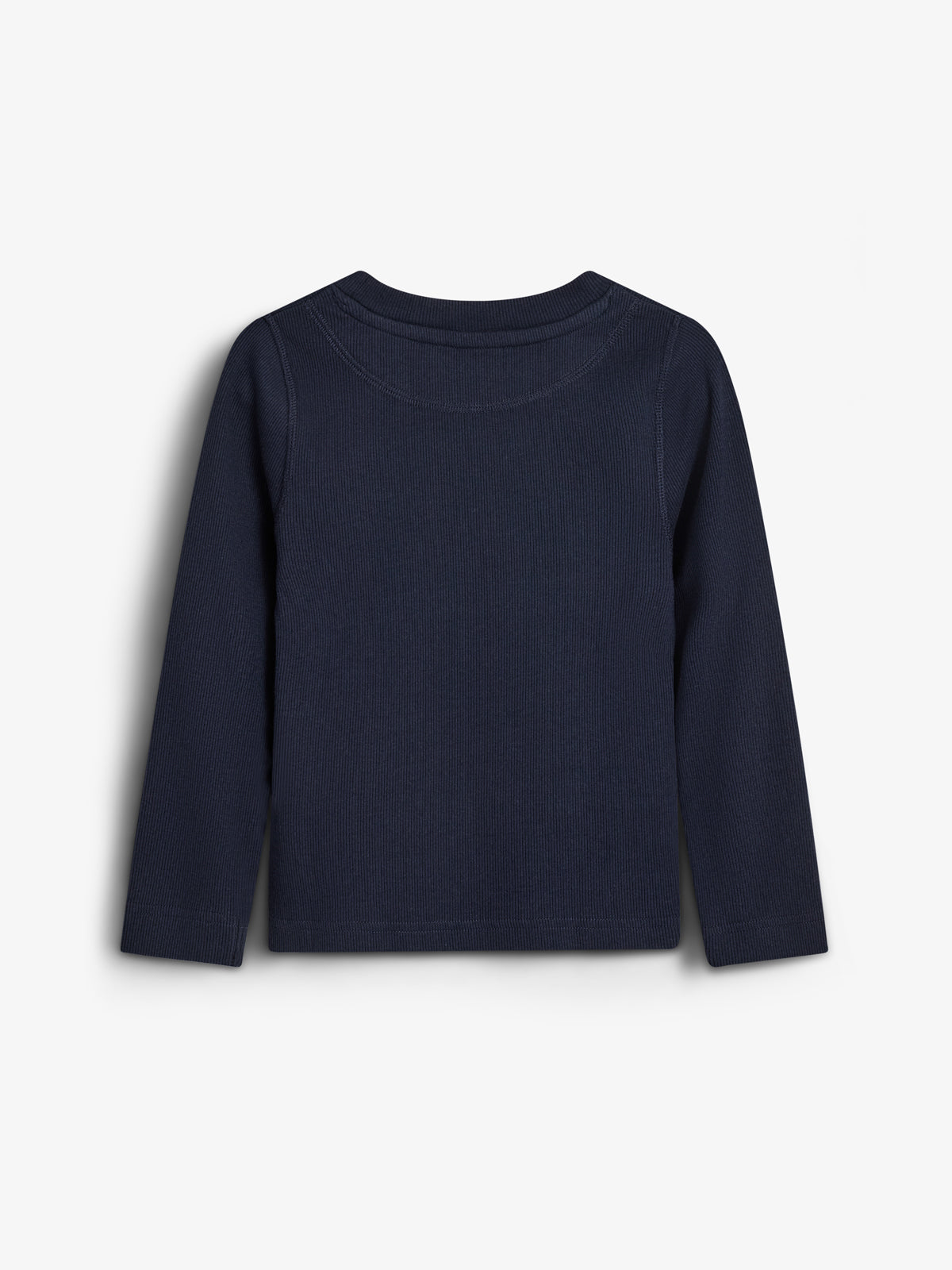 Basic Rib T-shirt met lange mouwen - Tweens - Navy