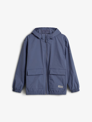 Regenjas met opgezette zak - Tweens - Vintage Blue