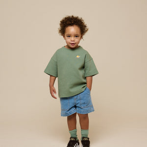Pull-on Denim Shorts - Kids - Light Blue Denim | 101026 Gavin