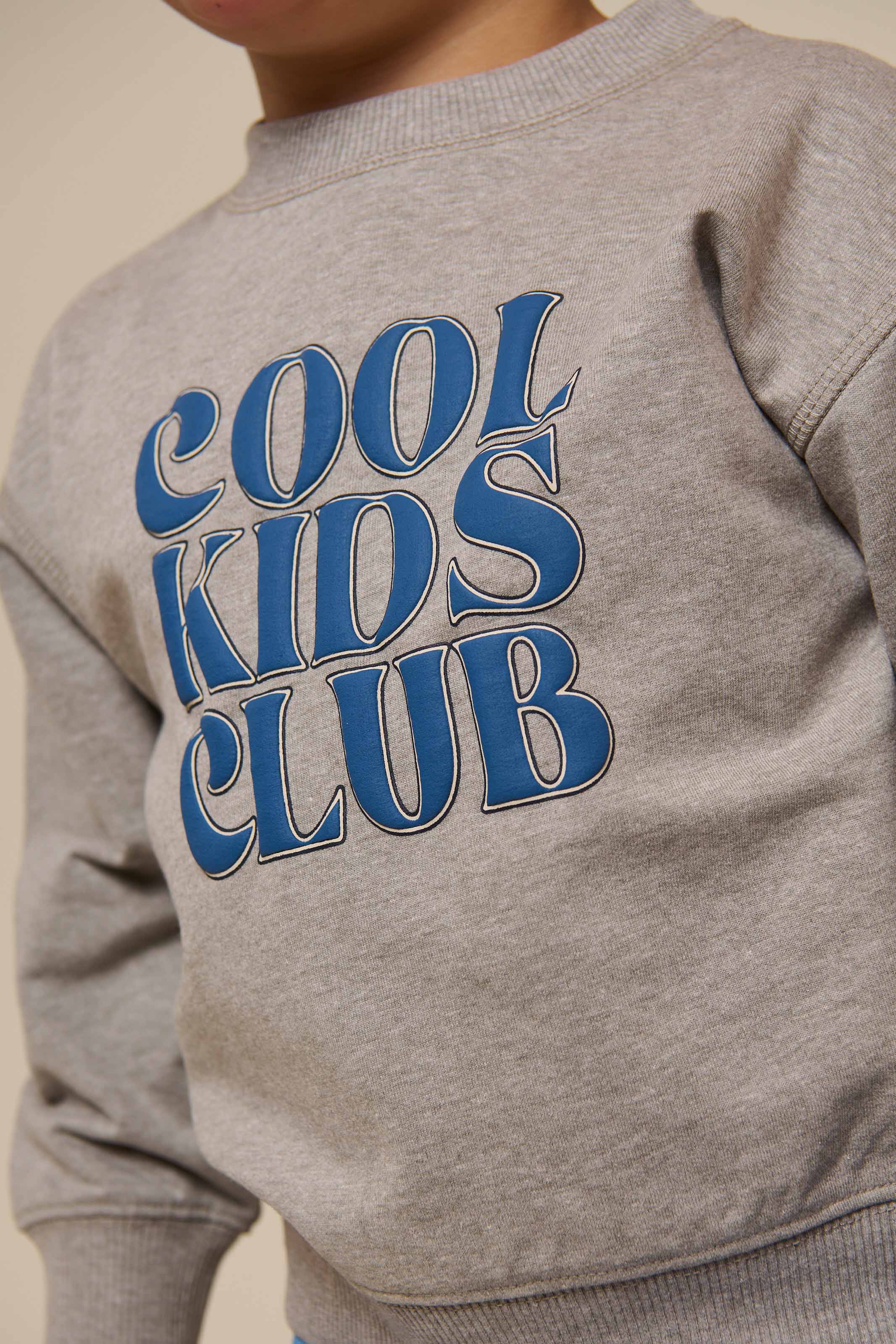 Crewneck sweatshirt - Kids - Grey melange | 101161 Nathan