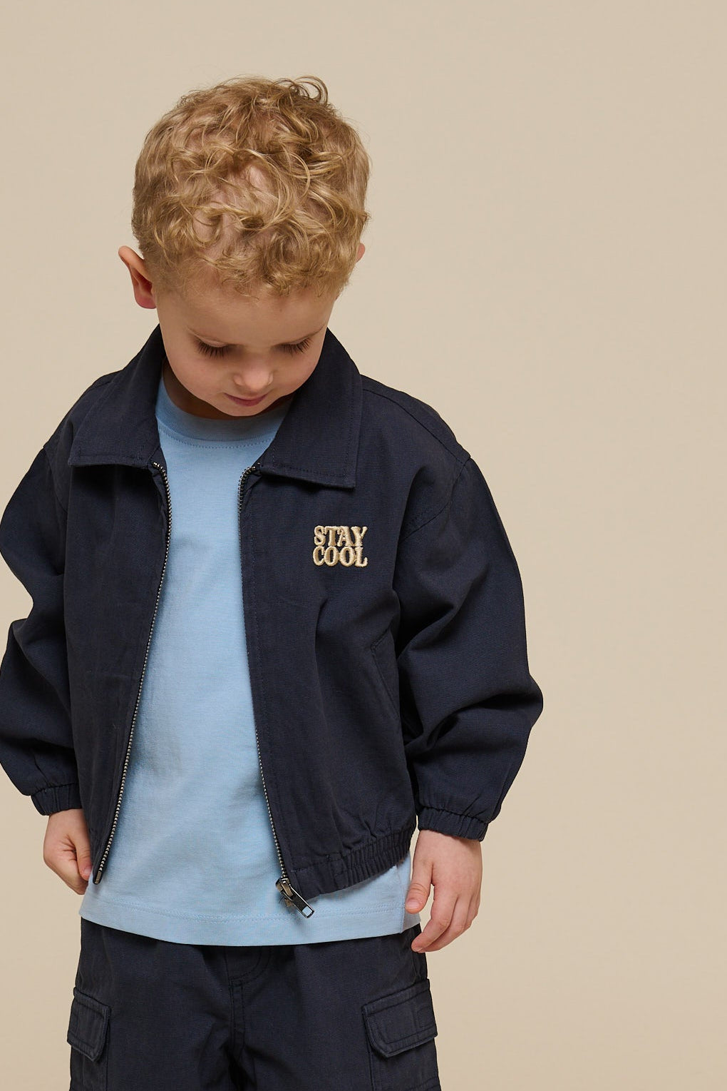 Canvas Bomberjack - Kids - Navy | 101138 Isack