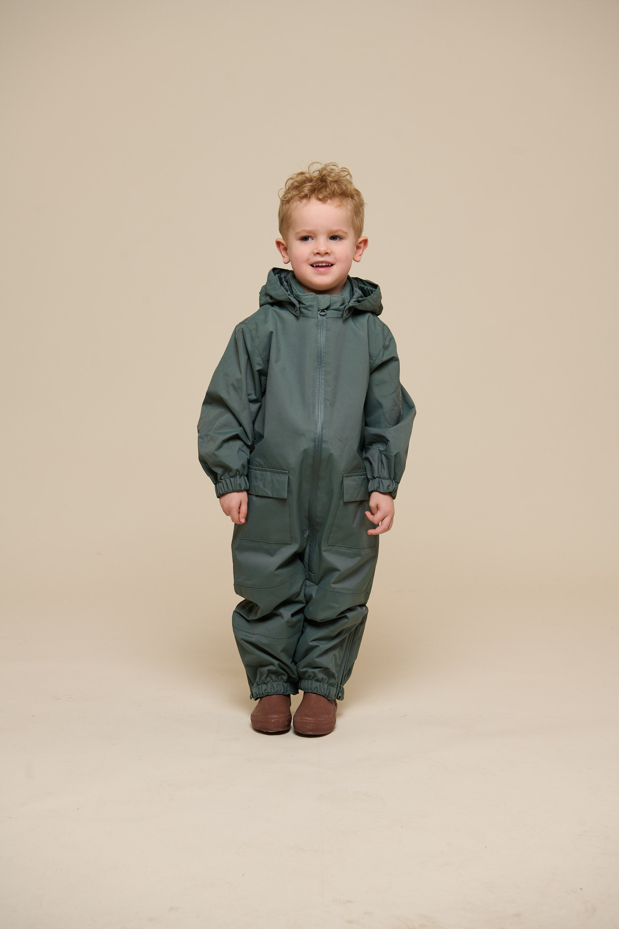 Shell overall - Kids - Dusty Dark Green | 100511 Dundee