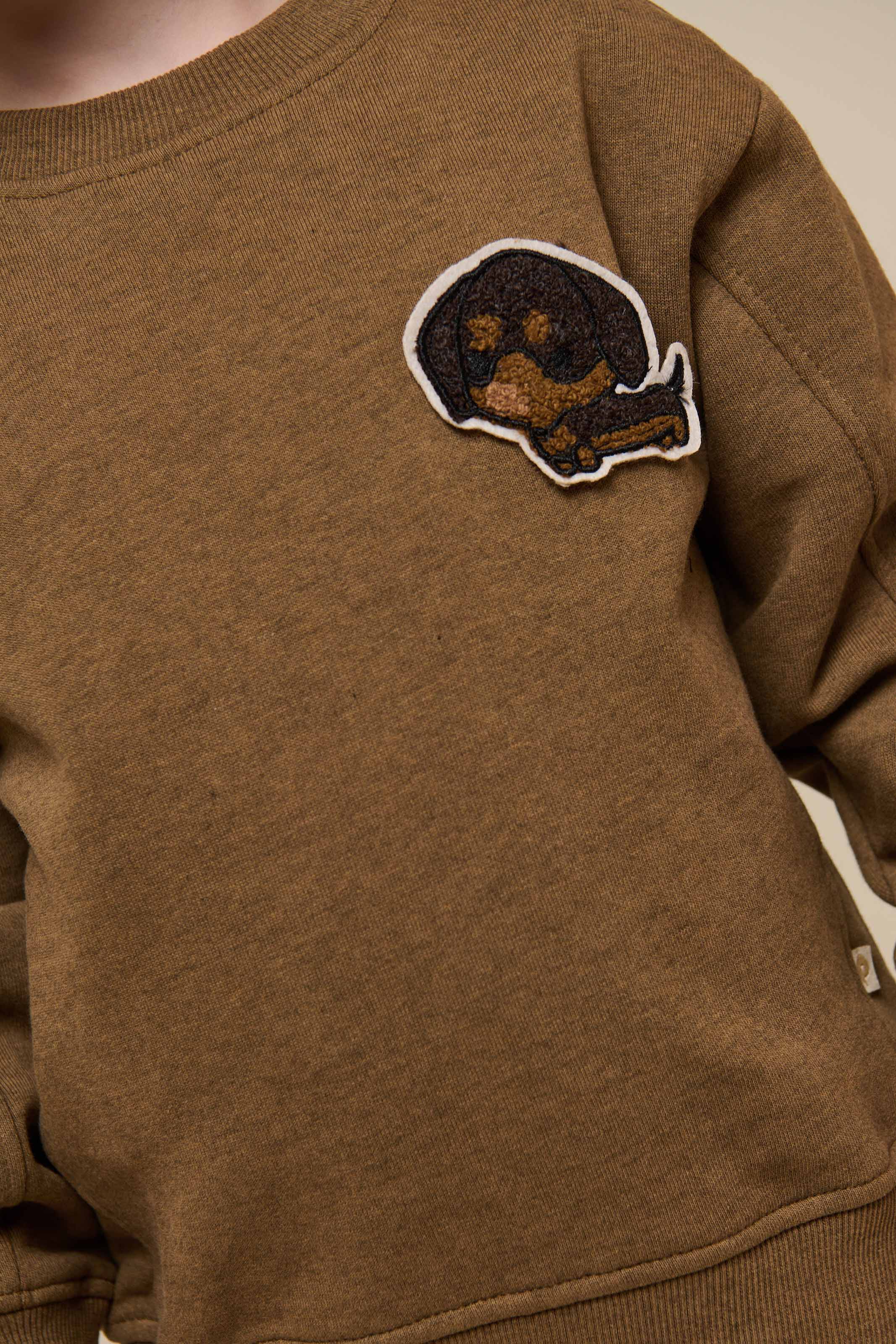 Sweatshirt met ronde hals - Kids - Coffe Melange | 100890 Justin