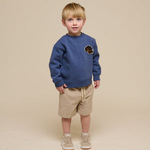 Sweatshirt met ronde hals - Kids - Indigo Blue Melange | 100888 Justin