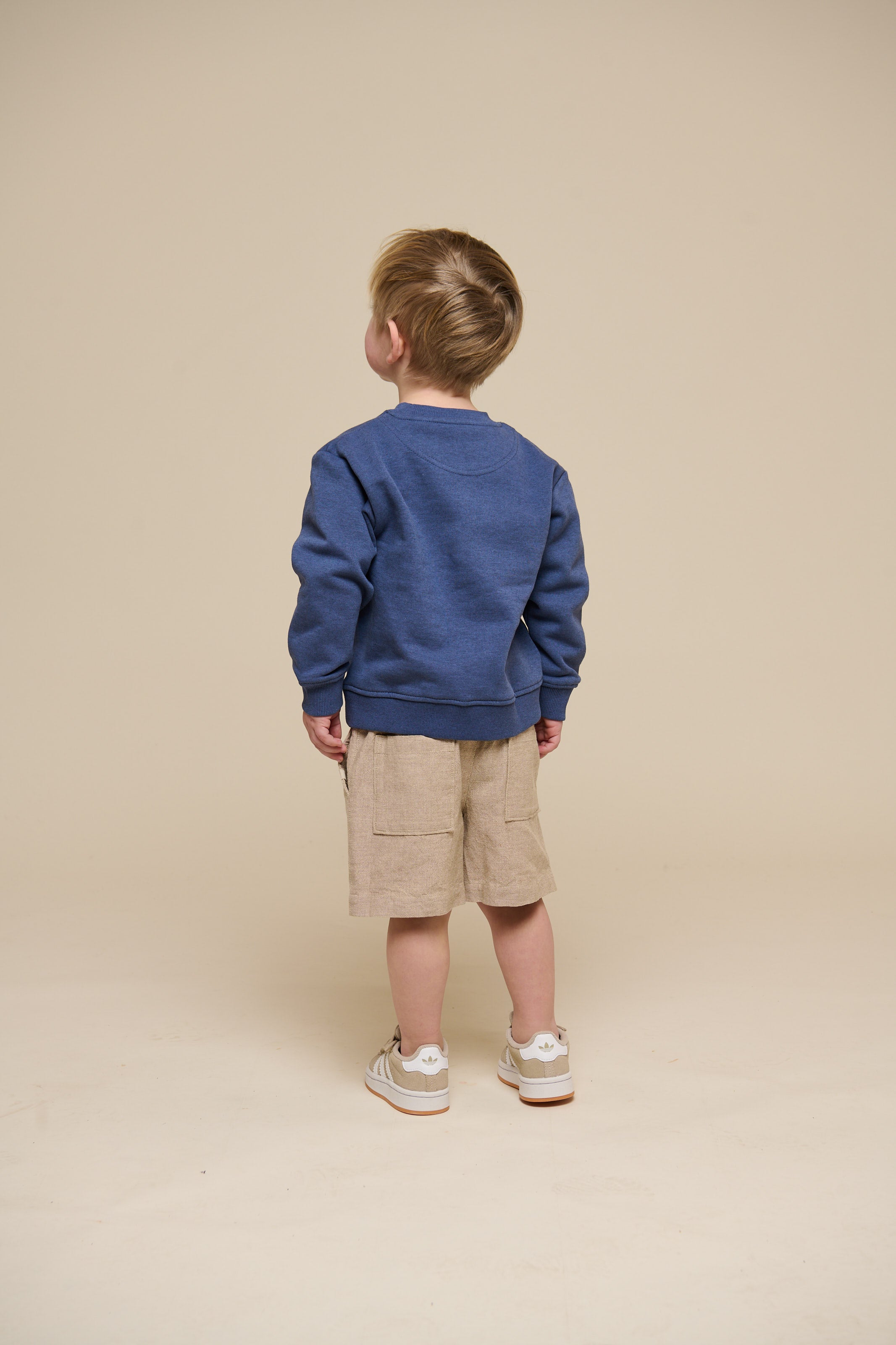 Sweatshirt met ronde hals - Kids - Indigo Blue Melange | 100888 Justin