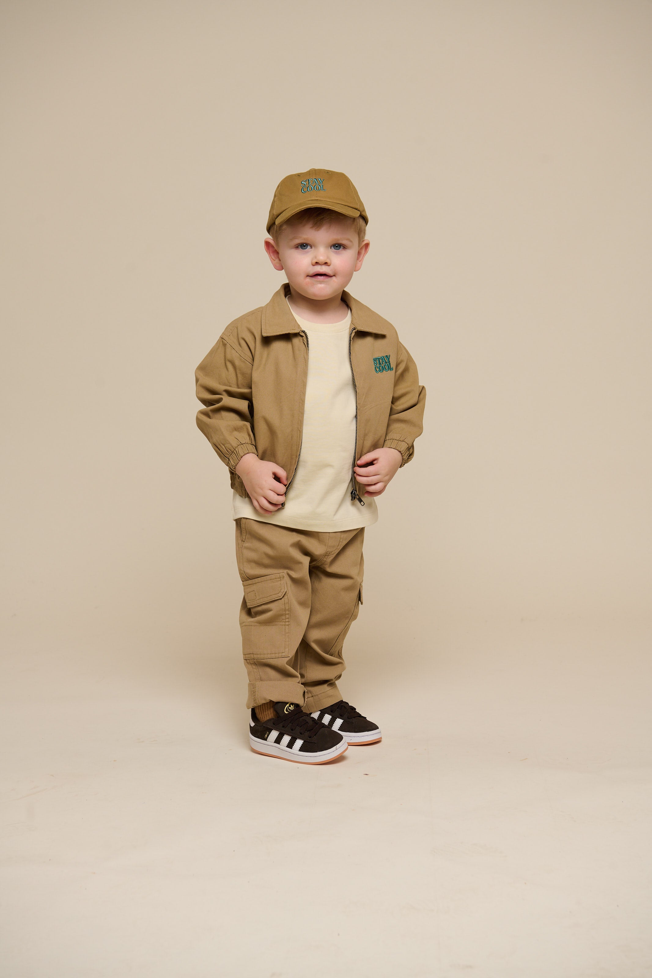 Blijf Cool Canvas Pet - Kids - Khaki | 101399 Owen