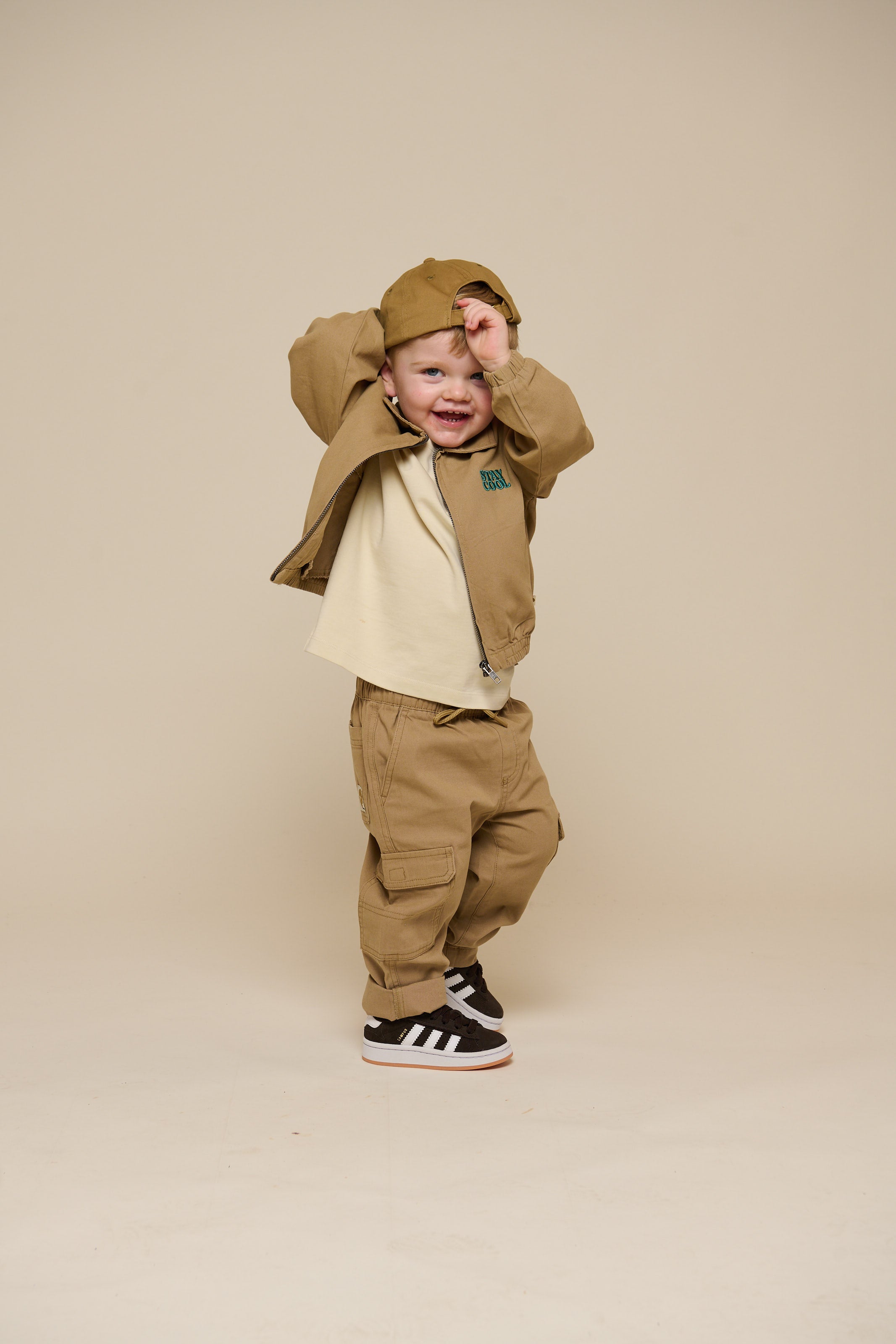 Blijf Cool Canvas Pet - Kids - Khaki | 101399 Owen