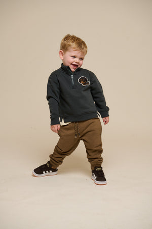 Zweetbroek - Kids - Coffe Melange | 100896 Justin
