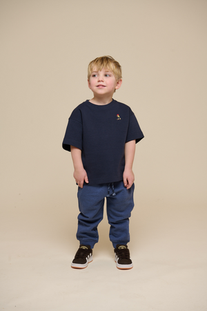 Zweetbroek - Kids - Indigo Blue Melange | 100894 Justin