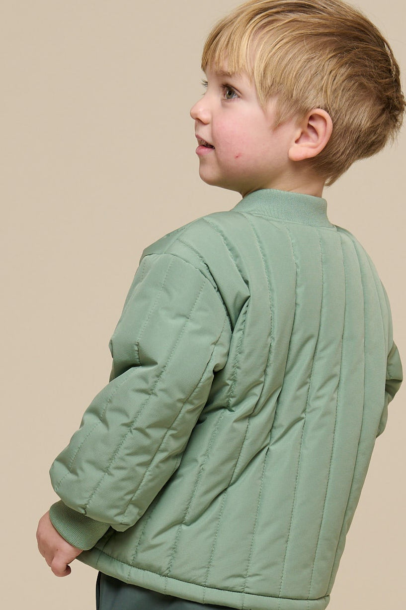 Thermische Tech Jas - Kids - Dusty Green | 101112 Athur