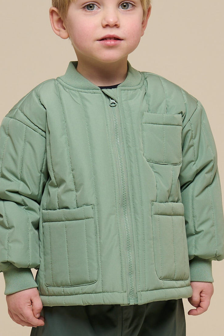 Thermische Tech Jas - Kids - Dusty Green | 101112 Athur