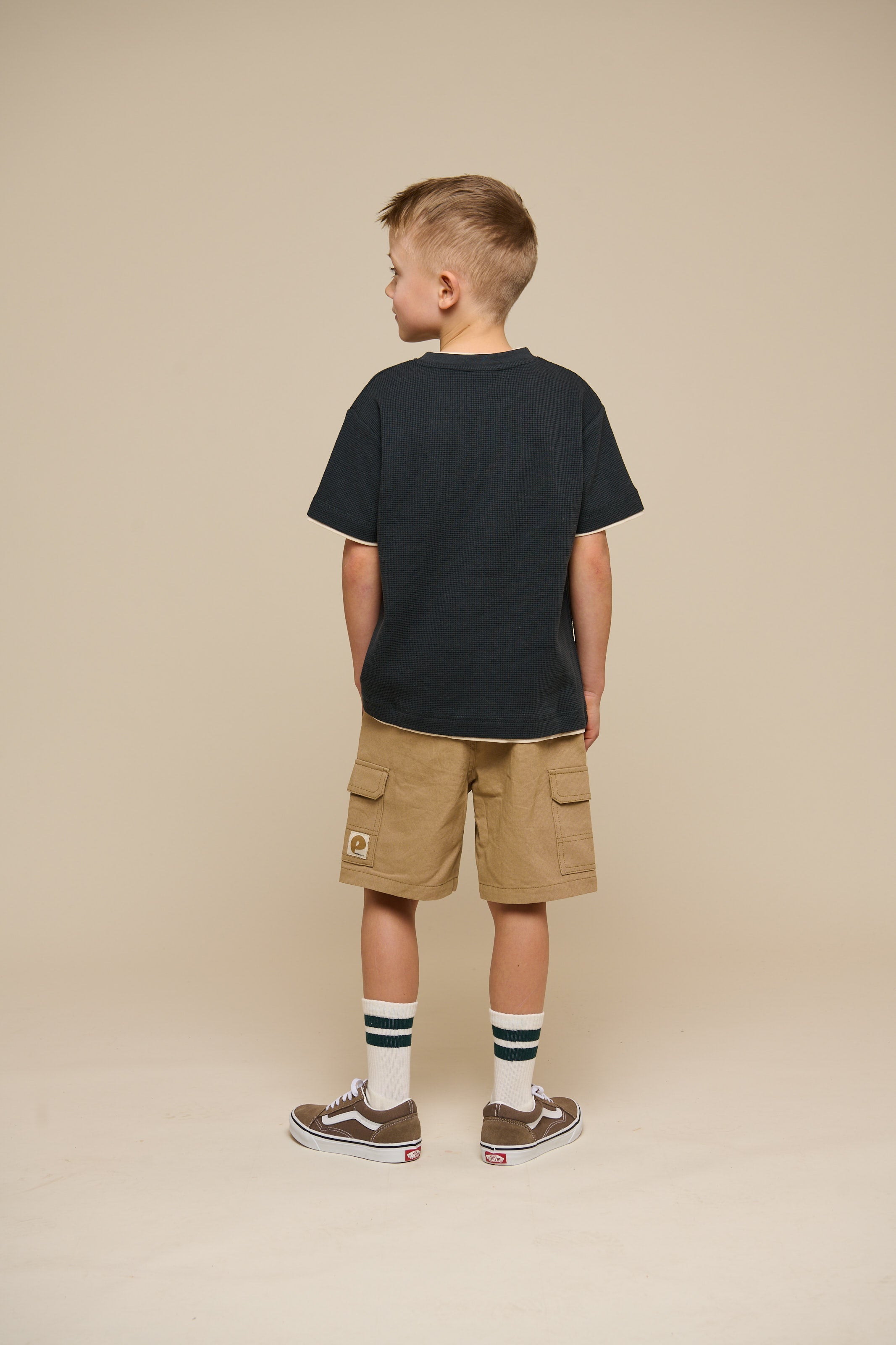 Gestructureerd T-shirt met korte mouwen - Tween - Forest Green | 100714 Malthe