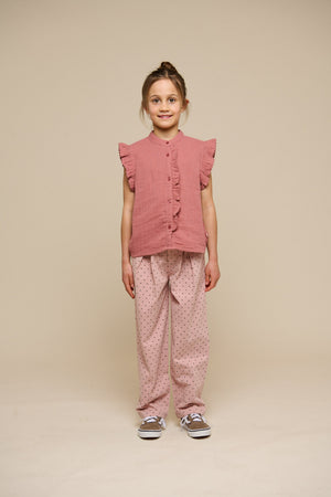 Twill broek met stip - Tween - Rose | 100613 Iris