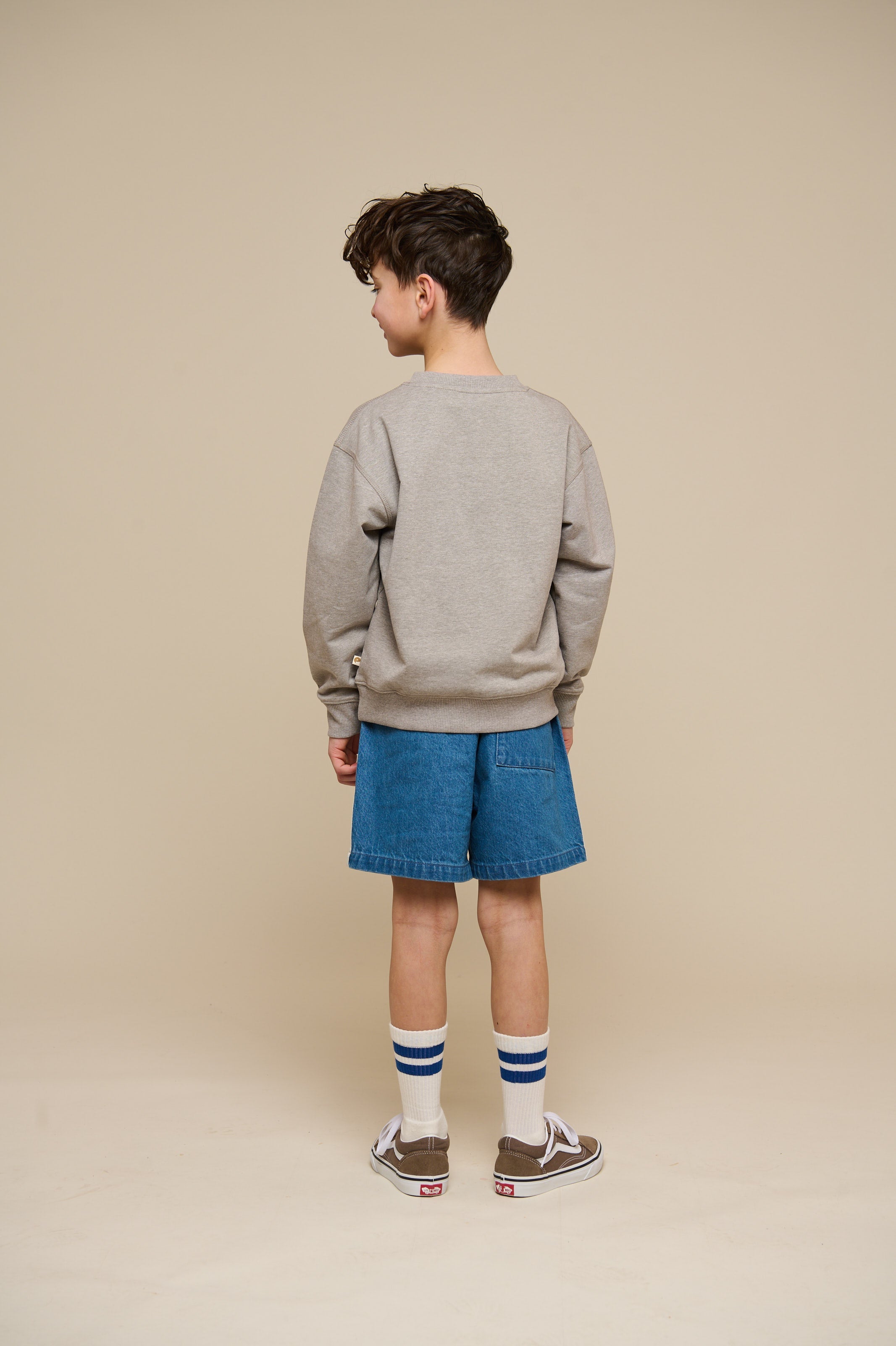 Crewneck sweatshirt - Tween - Grey melange | 101162 Nathan