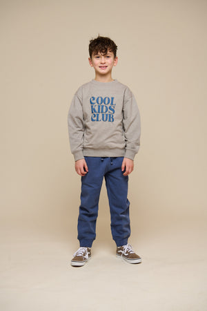 Zweetbroek - Tween - Indigo Blue Melange | 100895 Justin