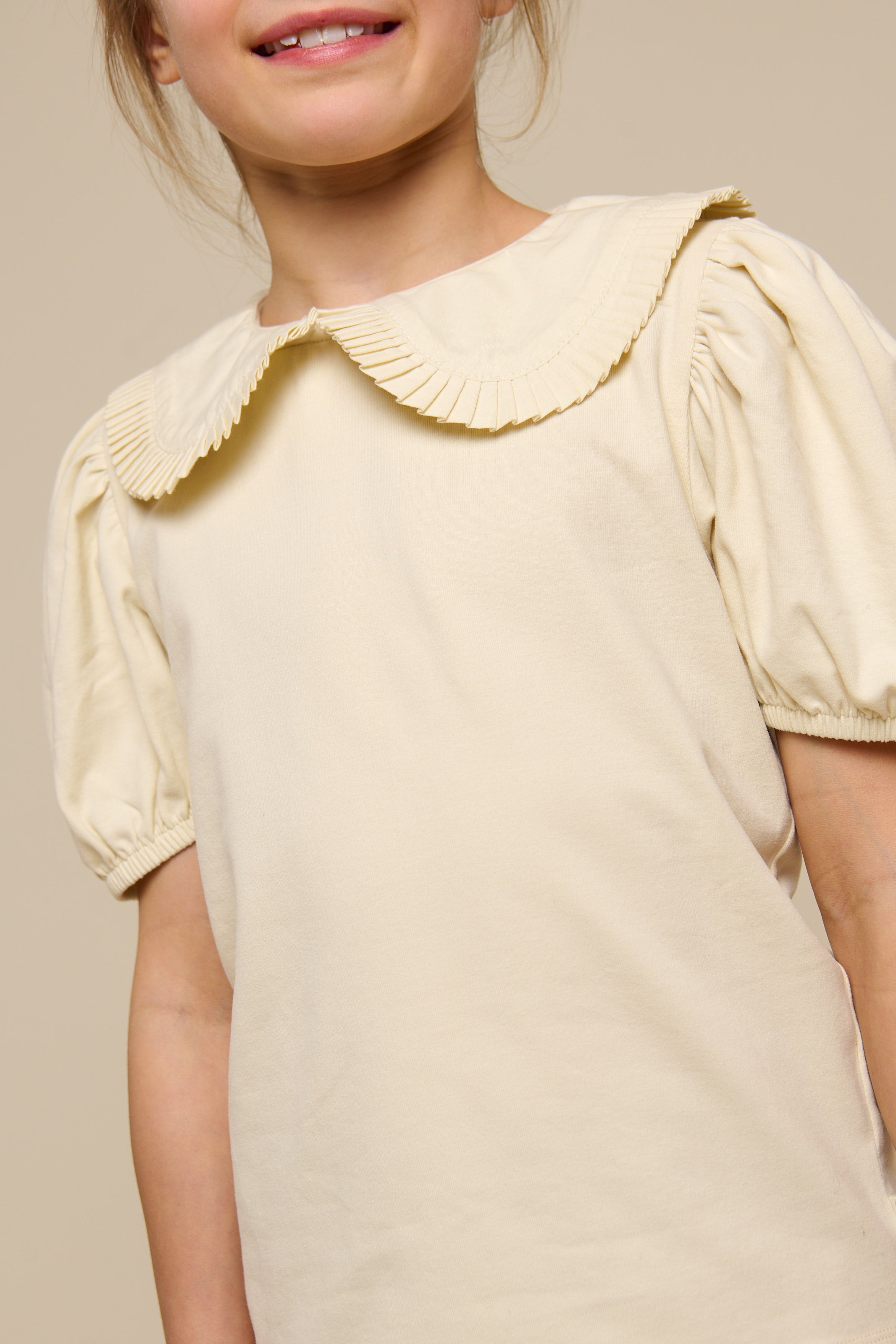 Jerseyblouse met Kraag - Tween - OffWhite | 101278 Nini