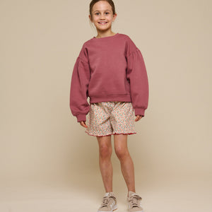 Sweatshirt met strikdetail - Tween - Vintage Red | 100813 Ruth