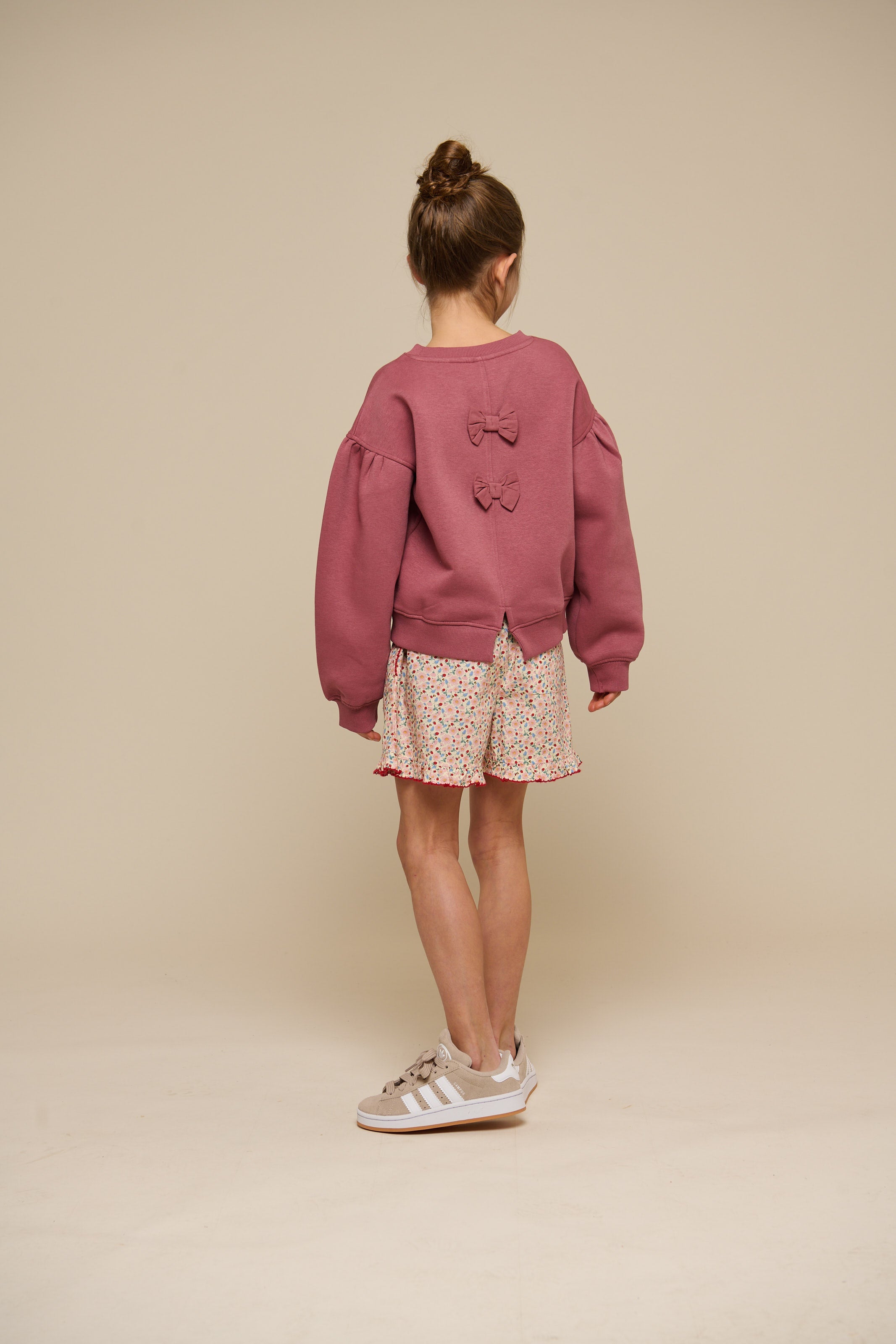 Sweatshirt met strikdetail - Tween - Vintage Red | 100813 Ruth