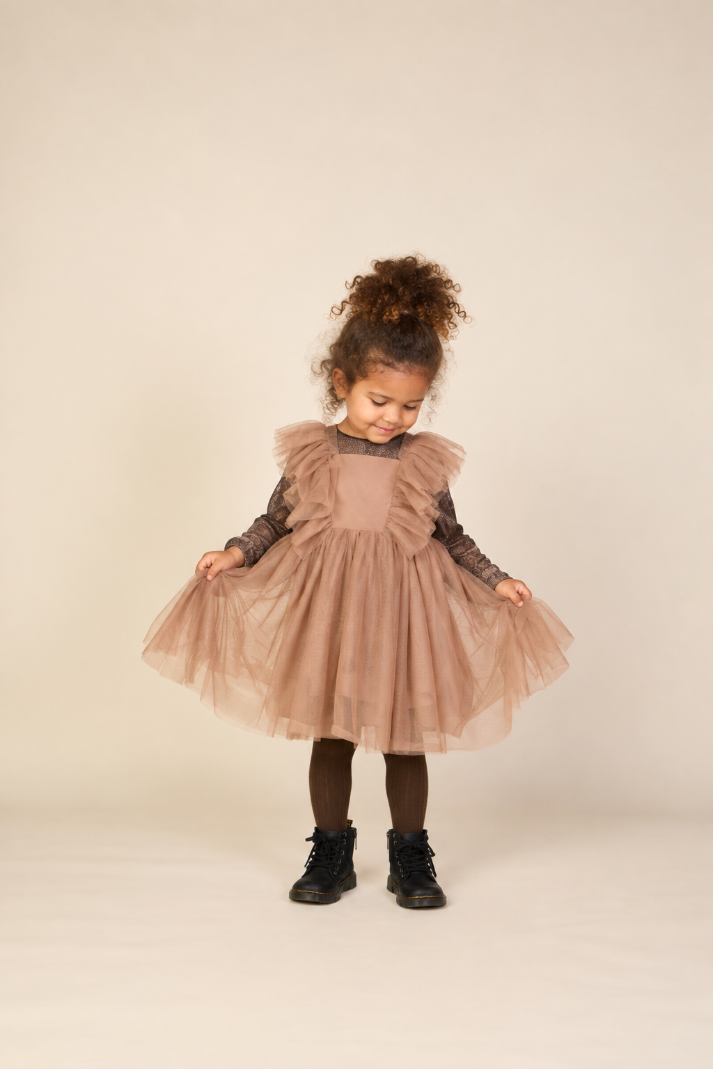 Tule jurk Kids - Light Brown | 101509 Bianca
