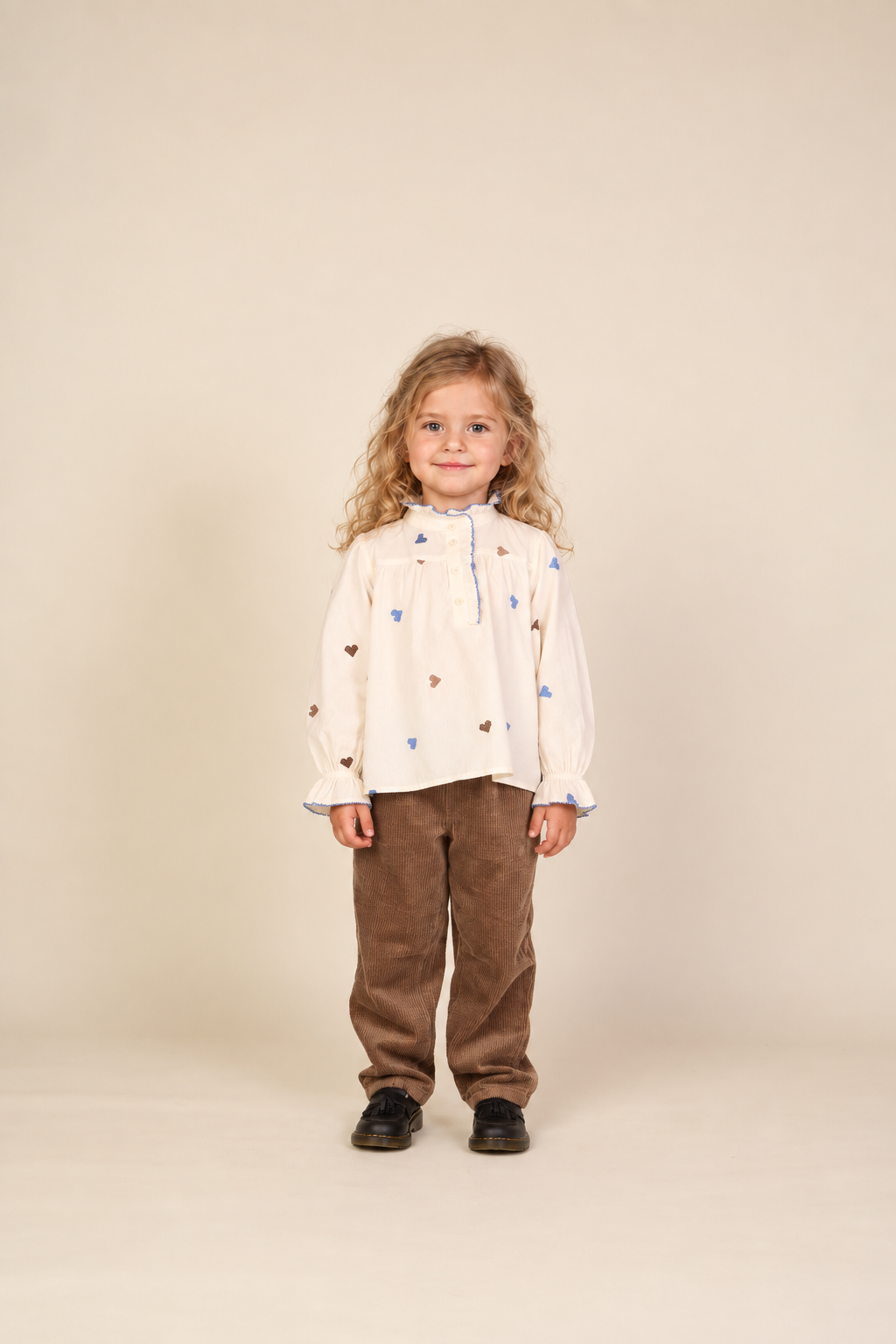 Baggy corduroy broek Kids - Brown | 101677 Greta