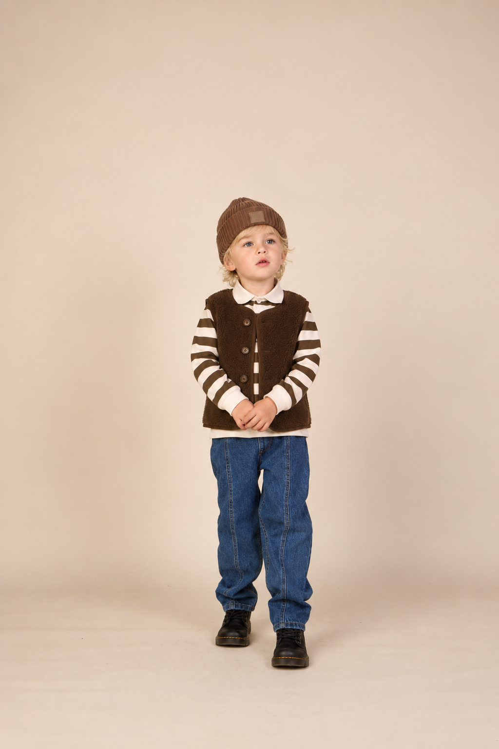 Teddy gilet Kids - Dark Brown | 101685 Della