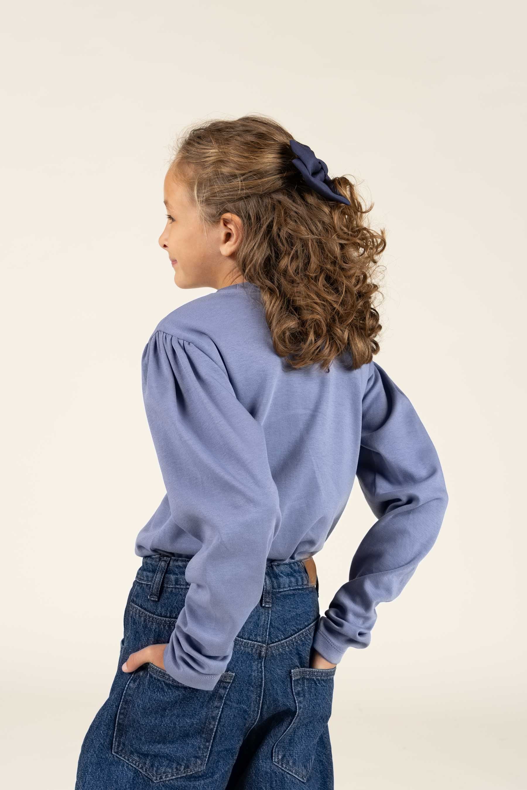Longsleeve T-shirt met Frontprint - Tween - Blue | 100851 Kendell