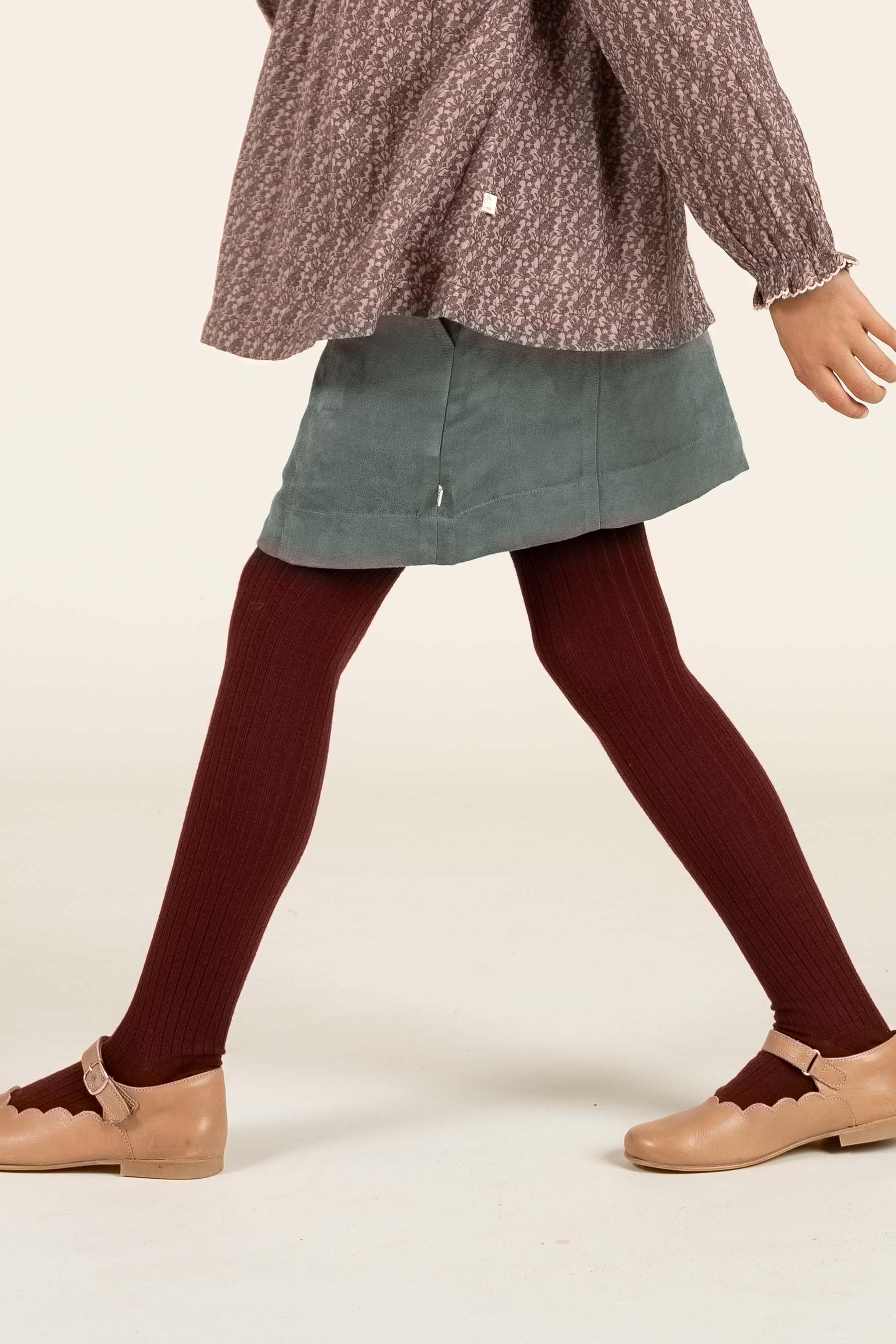 Rok van imitatie suède - Tween - Dark Green | 100595 Selene