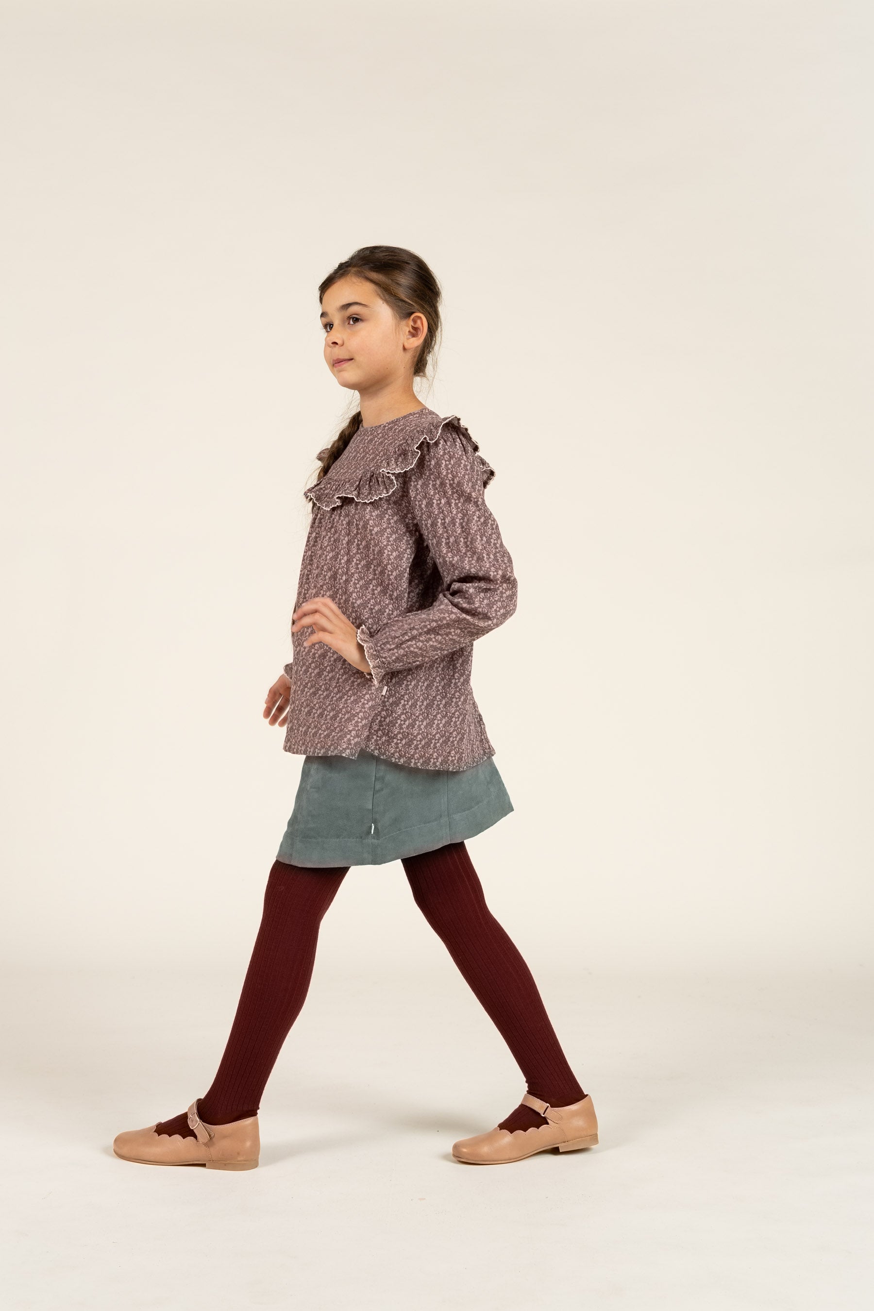 Rok van imitatie suède - Tween - Dark Green | 100595 Selene