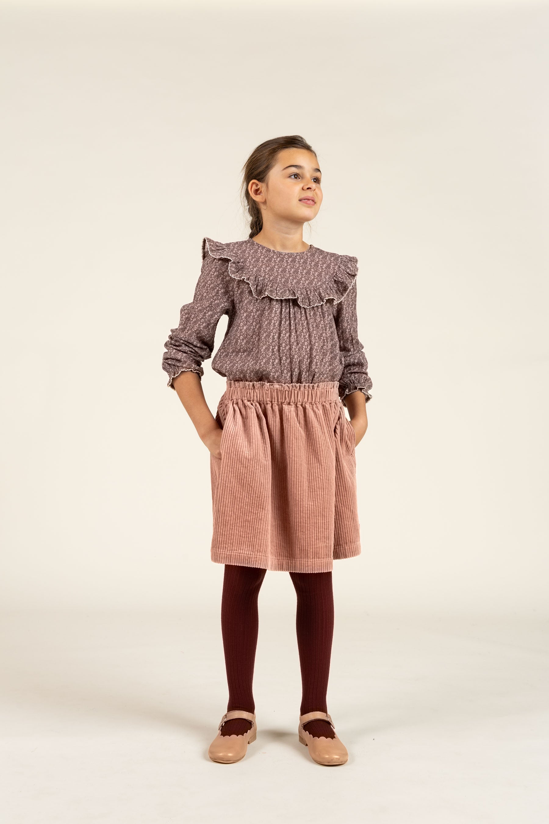 Gewaagde Corduroy Rok - Tween - Rose | 100623 Margot